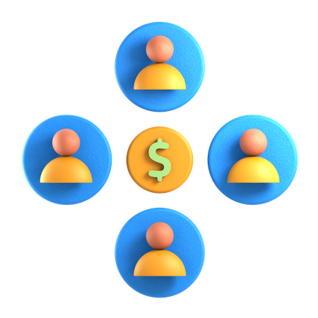 Interessengruppen  3D Icon