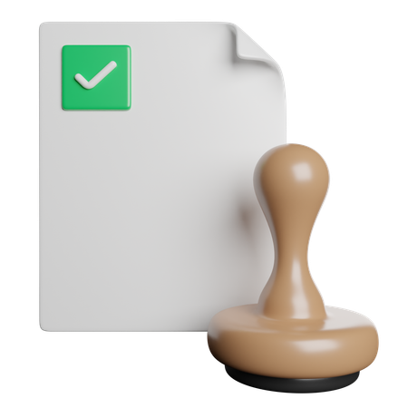 Stamp  3D Icon