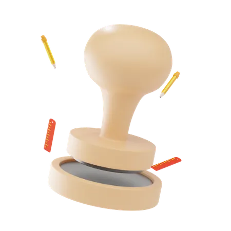 Stamp  3D Icon