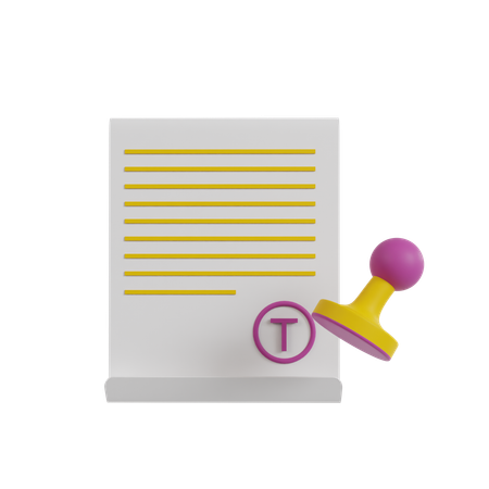 Stamp  3D Icon