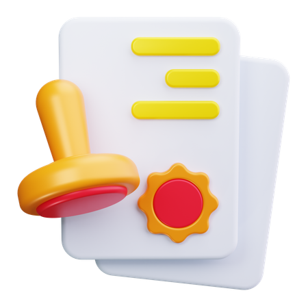 Stamp Pad  3D Icon