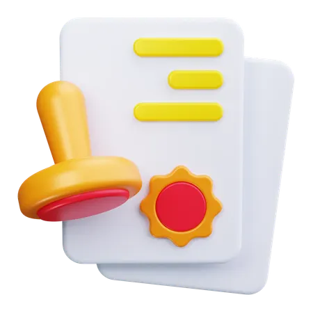 Stamp Pad  3D Icon