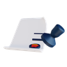 stamp papers 3d logo
