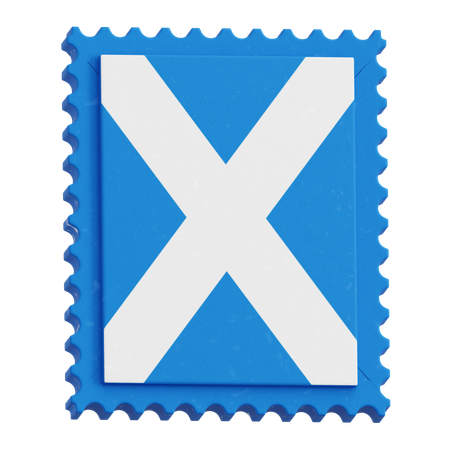 Stamp Style Flag  3D Icon