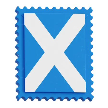 Stamp Style Flag  3D Icon