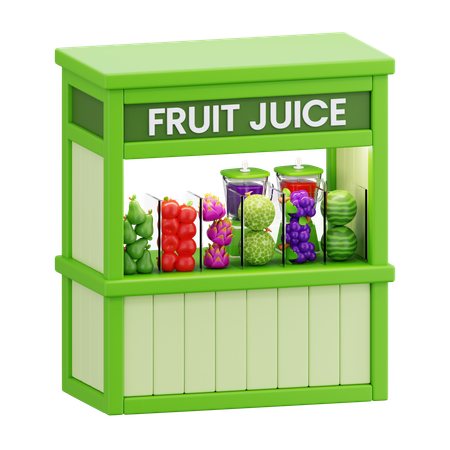 Stand de jus de fruits  3D Icon