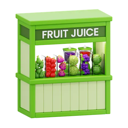 Stand de jus de fruits  3D Icon