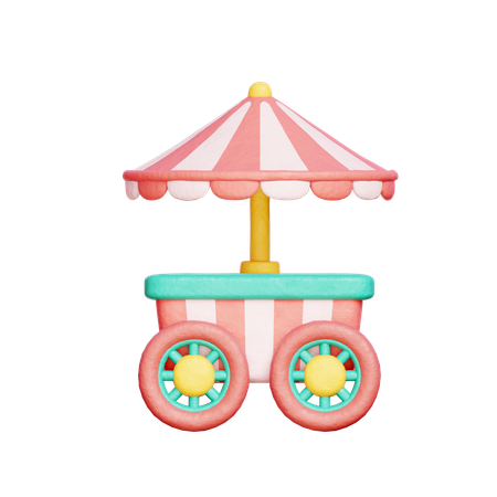 Stand de restauration  3D Icon