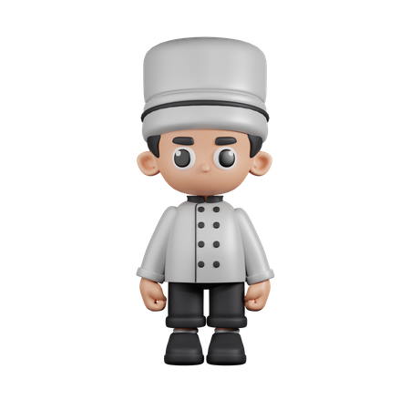 Standing Chef  3D Illustration
