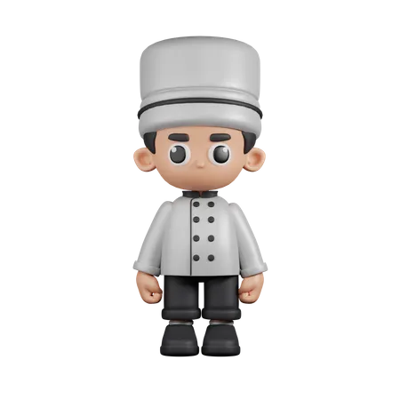 Standing Chef  3D Illustration