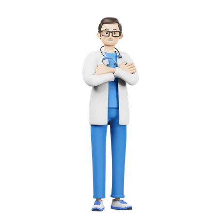 Standing Doctor  3D Icon
