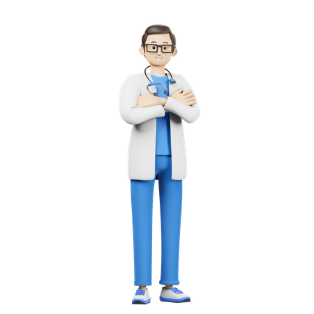 Standing Doctor  3D Icon