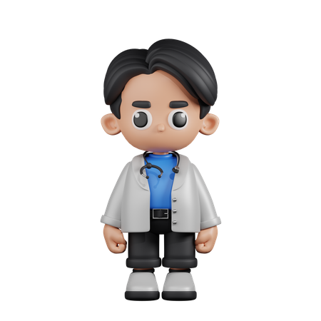Standing Doctor  3D Illustration