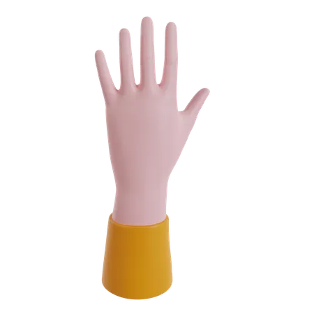 Standing hand  3D Icon
