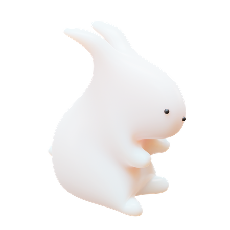 Standing Rabbit  3D Icon