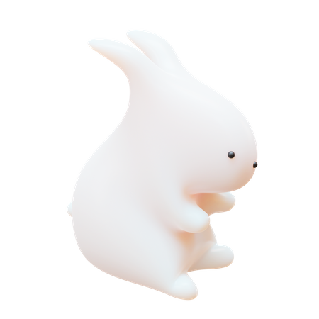 Standing Rabbit 3D Icon
