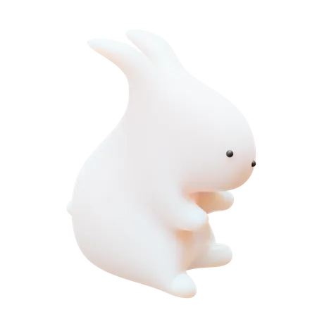 Standing Rabbit  3D Icon