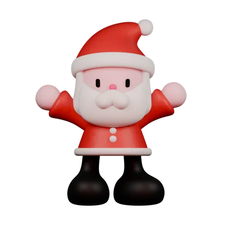 Standing Santa  3D Icon