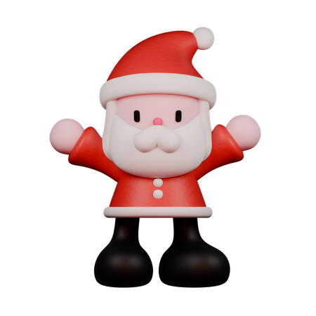 Standing Santa  3D Icon