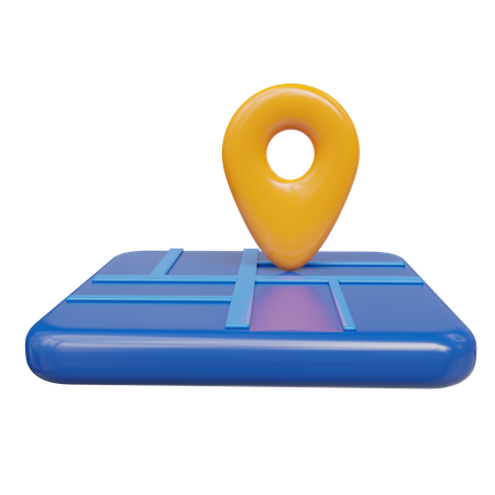 Standort auf der Karte anpinnen  3D Icon