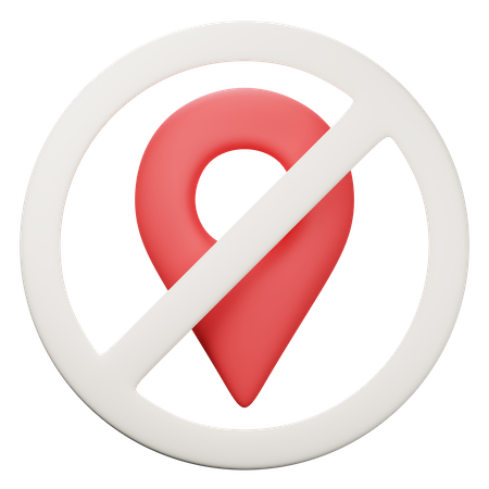 Standort deaktivieren  3D Icon