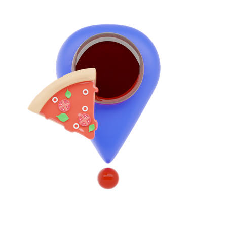 Standort der Pizzeria  3D Icon