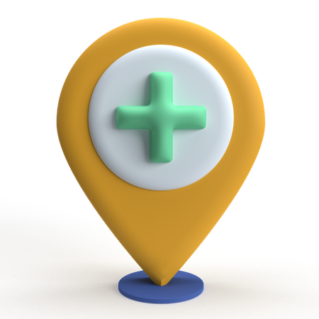Standort des Krankenhauses  3D Icon