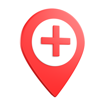 Standort des Krankenhauses  3D Icon