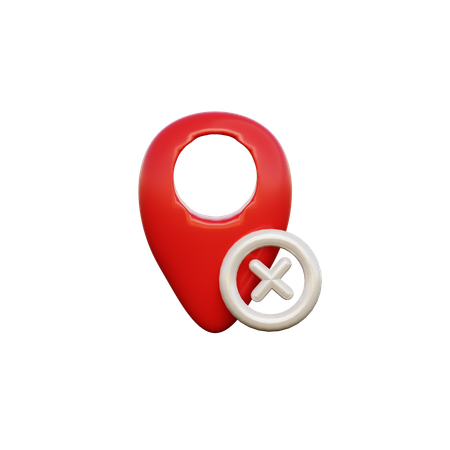 Standort eingeschränkt  3D Icon
