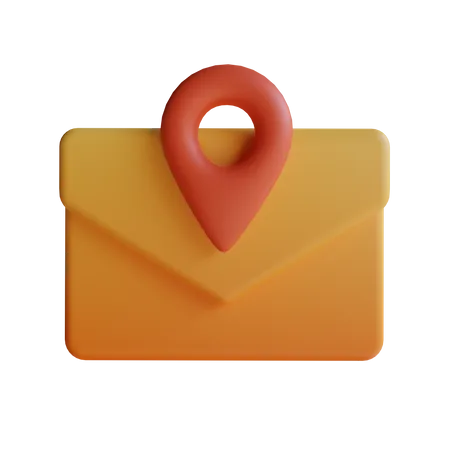 Standortmail  3D Icon