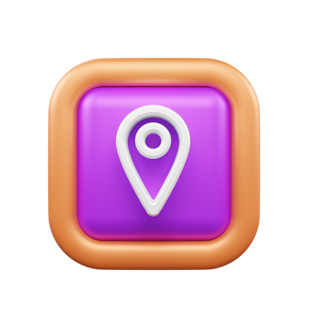 Standort-Pin  3D Icon