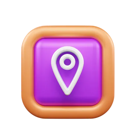 Standort-Pin  3D Icon