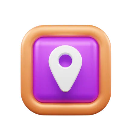 Standort-Pin  3D Icon