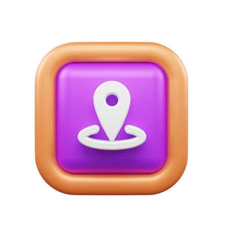 Standort-Pin  3D Icon