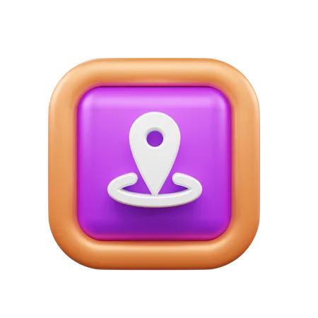 Standort-Pin  3D Icon