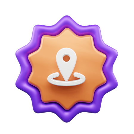 Standort-Pin  3D Icon