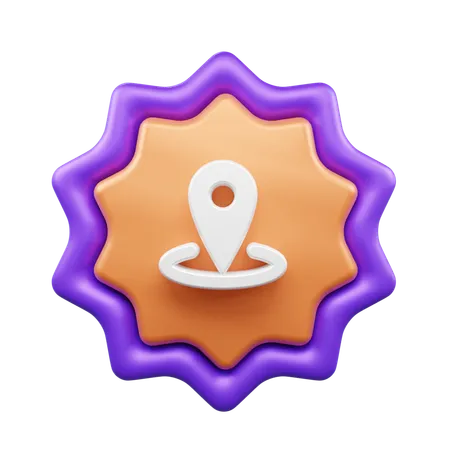 Standort-Pin  3D Icon