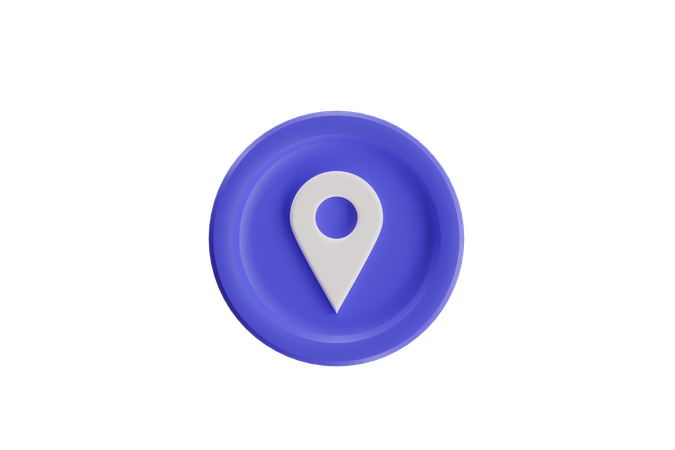 Standort-Pin  3D Icon