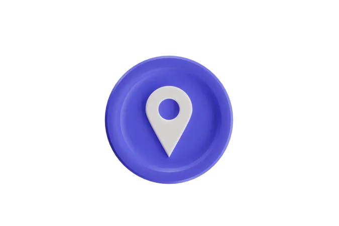 Standort-Pin  3D Icon