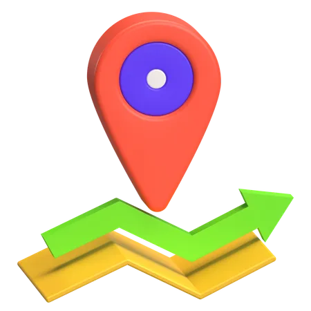 Standort-Pin  3D Icon