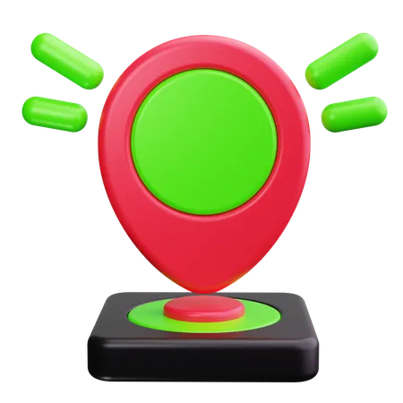 Standort-Pin  3D Icon