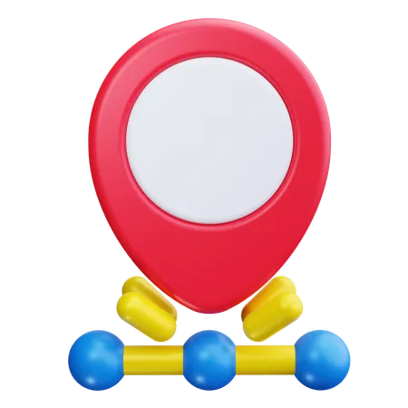 Standort-Pin  3D Icon