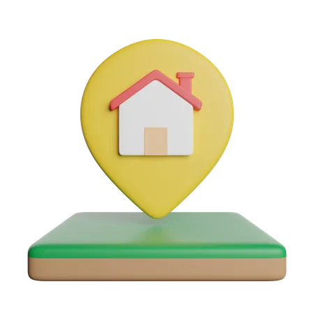 Standort-Pin  3D Icon