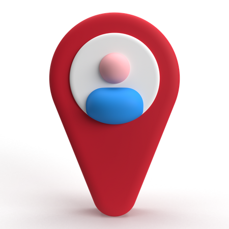 Standort-Pin  3D Icon