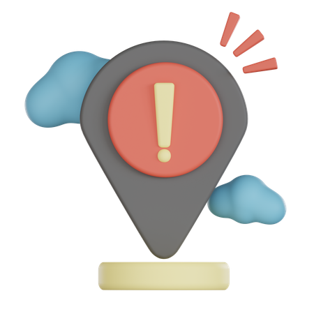 Standortalarm  3D Icon