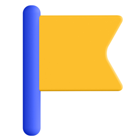 Standortflagge  3D Illustration