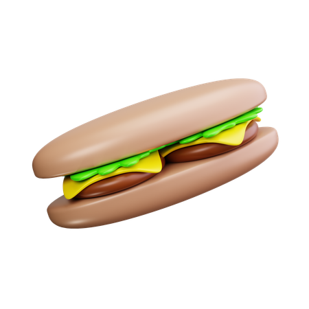 Stangenbrot  3D Icon