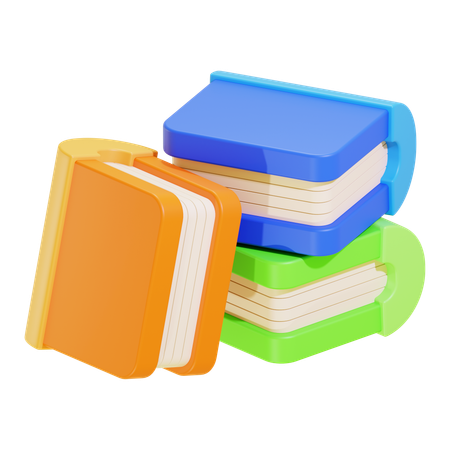 Stapel von Büchern  3D Icon