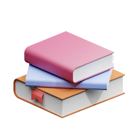 Stapel Bücher  3D Illustration