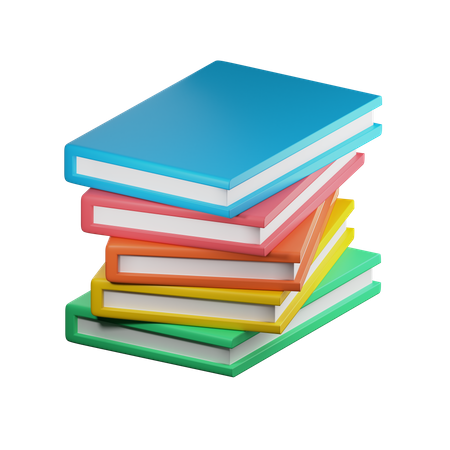 Stapel von Büchern  3D Illustration